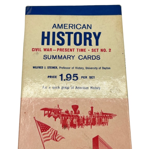 Games Vised American History Summary Cards Set No 2 Civil War 100